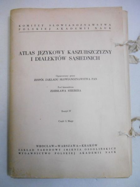 Stieber    - Atlas językowy kaszubszczyzny i dialektów sąsiednich