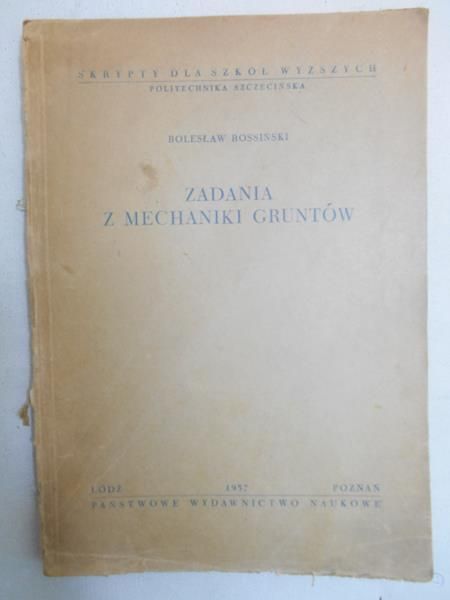 Zadania z mechaniki gruntów