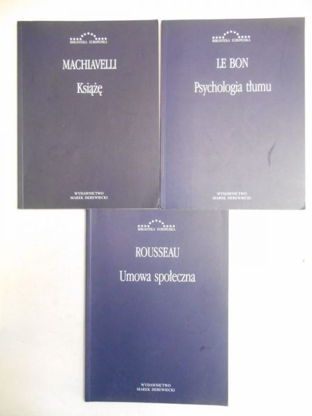 Umowa społeczna  Psychologia tłumu  Książę