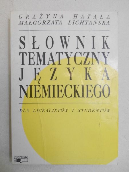 Grażyna - Słownik tematyczny języka niemieckiego