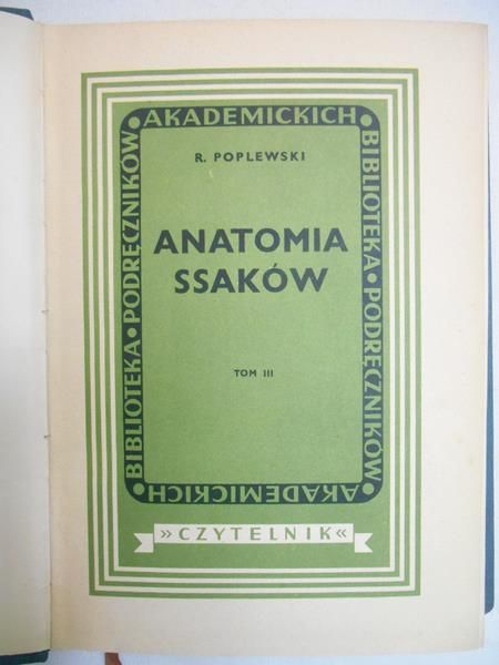 Anatomia ssaków, 1948 r.