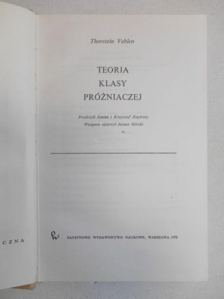 Teoria klasy próżniaczej