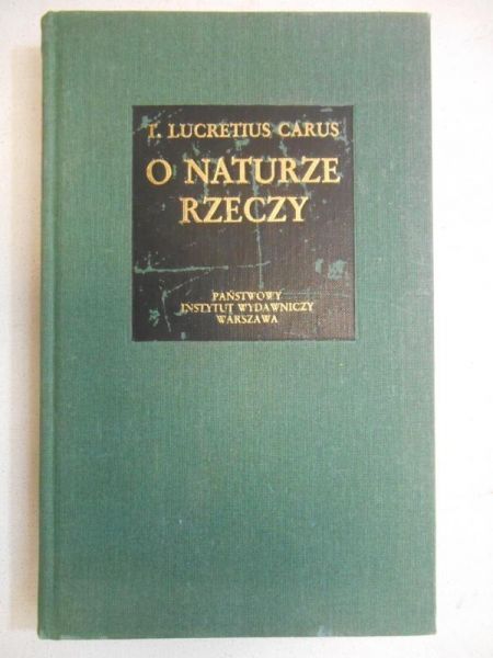 Lucretius Carus Titus - O naturze rzeczy