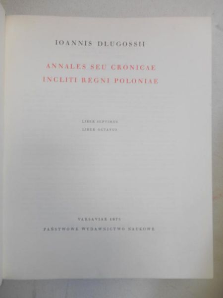 Annales Seu Cronicae Incliti Regni Poloniae