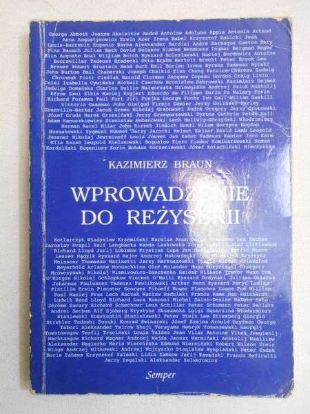 Braun Kazimierz - Wprowadzenie do reżyserii