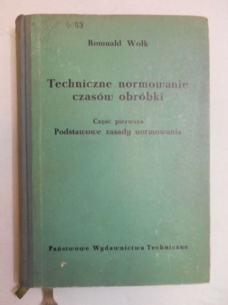 Techniczne normowanie czasów obróbki