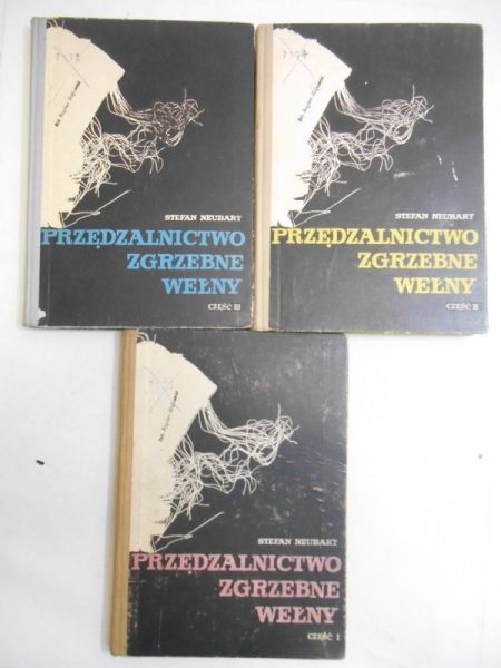 Przędzalnictwo zgrzebne wełny cz. I-III