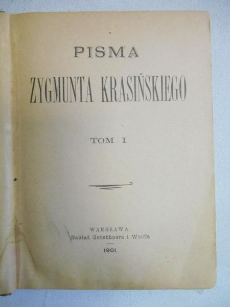 Pisma, t. I, 1901 r.