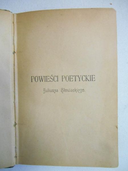 Powieści poetyckie, ok. 1900 r.