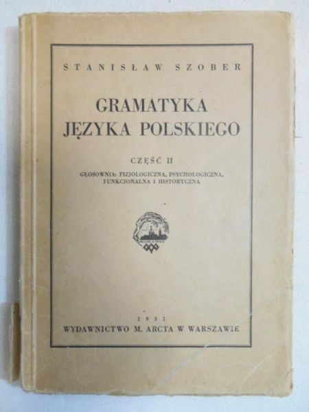 Gramatyka języka polskiego, 1931 r.