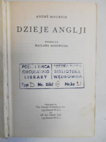 Dzieje Anglji 1947 r