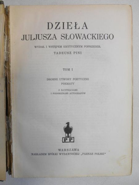 Dzieła, t. I, 1937 r.