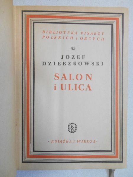 Salon i ulica, 1949 r.