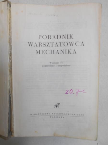 Poradnik warsztatowca mechanika