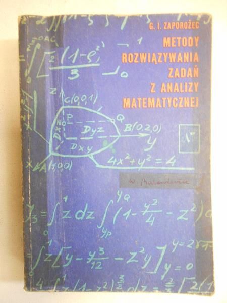 Metody rozwiązywania zadań z analizy matematycznej