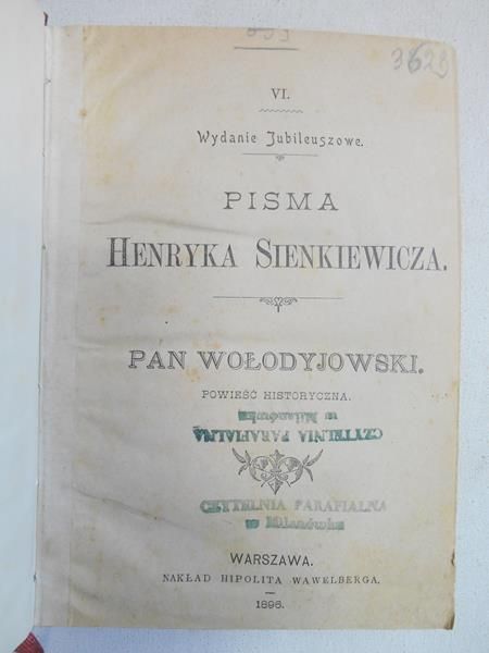 Pan Wołodyjowski, 1896 r.