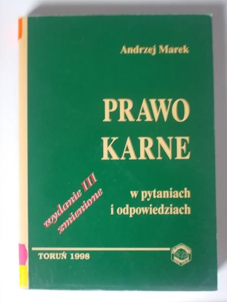 Marek Andrzej - Prawo karne w pytaniach i odpowiedziach