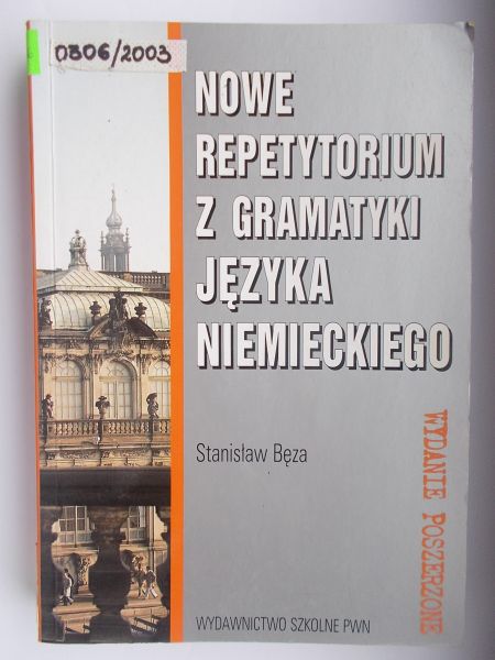 Stanislaw - Nowe repetytorium z gramatyki języka niemieckiego