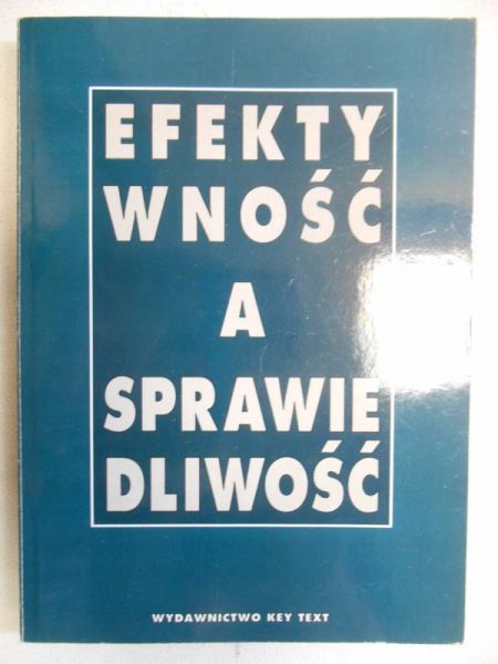Efektywność a sprawiedliwość