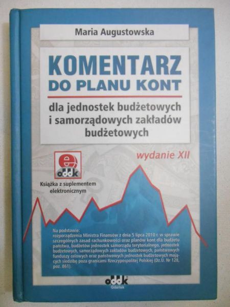 Augustowska Maria - Komentarz do planu kont