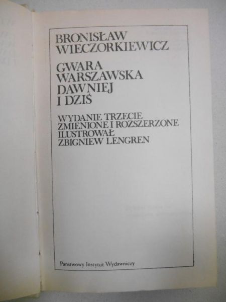 Gwara warszawska dawniej i dziś