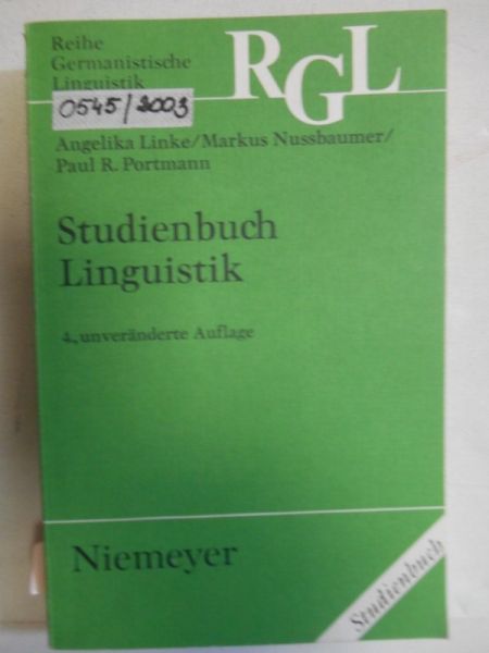 Studienbuch Linguistik