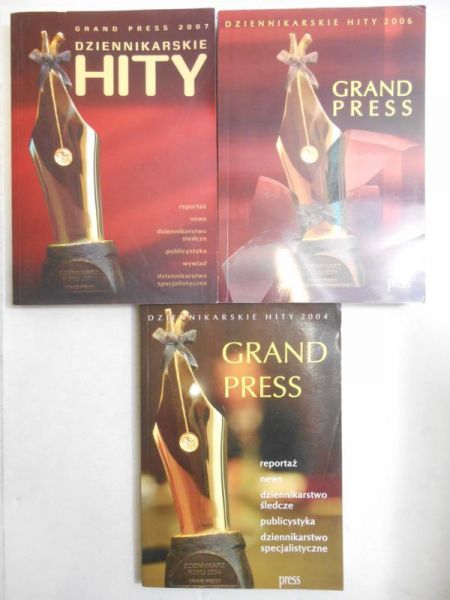 Grand Press: Dziennikarskie hity +CD. Zestaw 3 książek