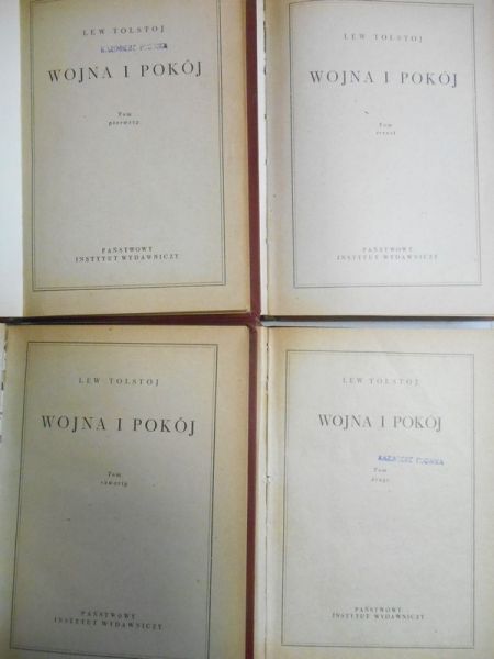 Wojna i pokój, Tom I-IV