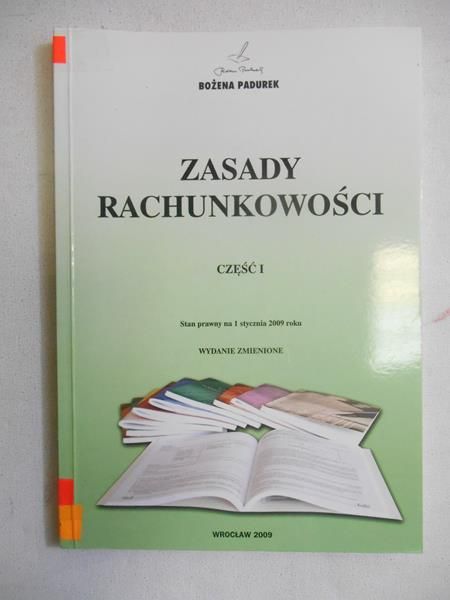 Padurek Bożena - Zasady rachunkowości
