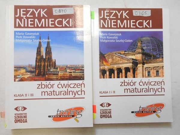 Język niemiecki. Zbiór ćwiczeń maturalnych, 2 książki