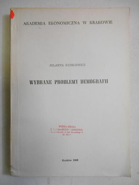 Wybrane problemy demografii