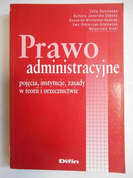 Duniewska Zofia - Prawo administracyjne