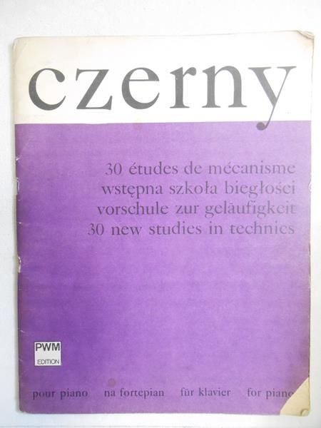 Wstępna szkoła biegłości na fortepian (30 etudes de mecanisme)