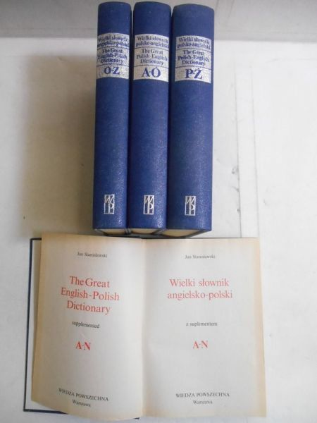 Wielki słownik polsko-angielski, angielsko-polski, Tom I-IV