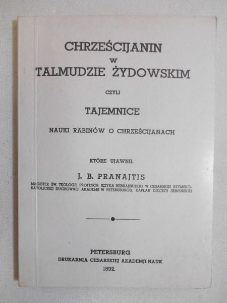 Chrześcijanin w Talmudzie żydowskim