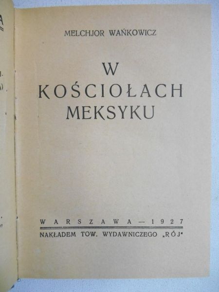 W kościołach Meksyku, 1927 r.