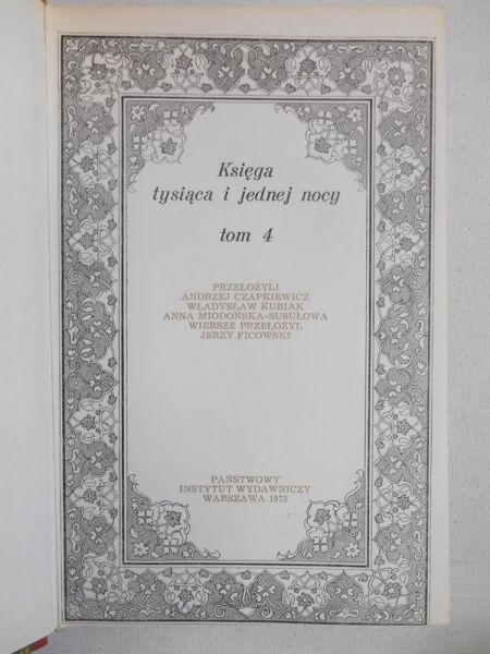 Lewicki Tadeusz (red.) - Księga tysiąca i jednej nocy, Tom IV
