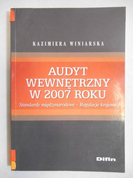 Audyt wewnętrzny w 2007 roku