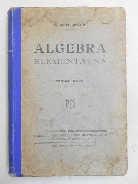 Algebra elementarna 1916 r.