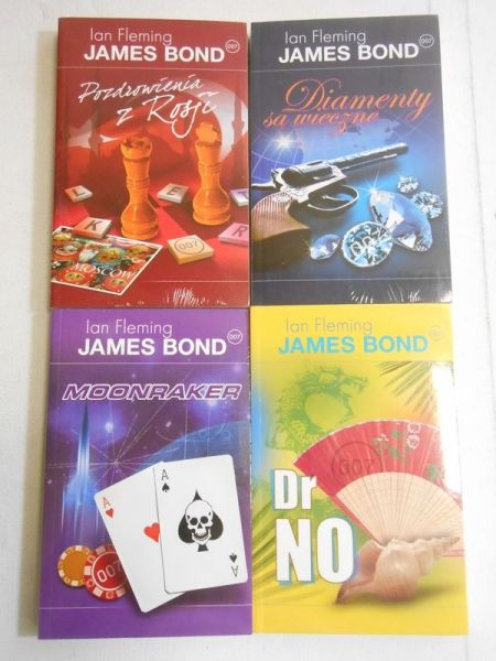 James Bond zestaw 4 książek NOWE