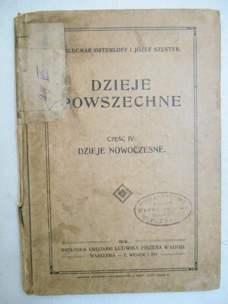 Dzieje powszechne, Część IV: Dzieje nowoczesne, wyd. 1919r.