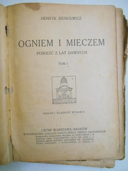 Ogniem i mieczem, t. I, 1922 r.