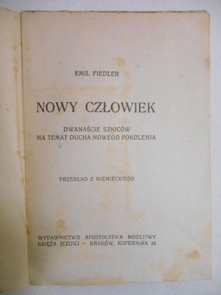 Fiedler Emil - Nowy człowiek, 1939 r.