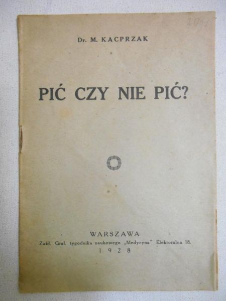 Pić czy nie pić? (1928 r.)