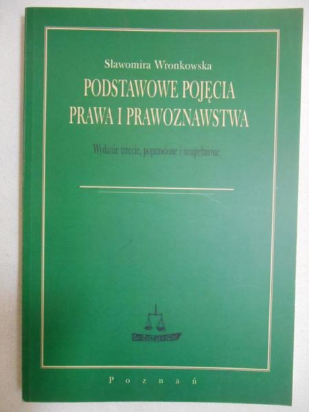 Podstawowe pojęcia prawa i prawoznawstwa