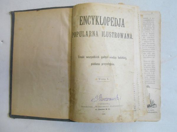 Encyklopedia popularna ilustrowana, tom I, 1909 r.