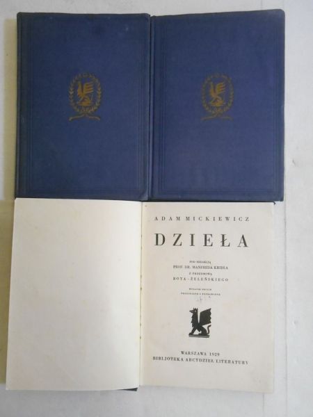 Mickiewicz Adam - Dzieła, 3 tomy, 1929 r.