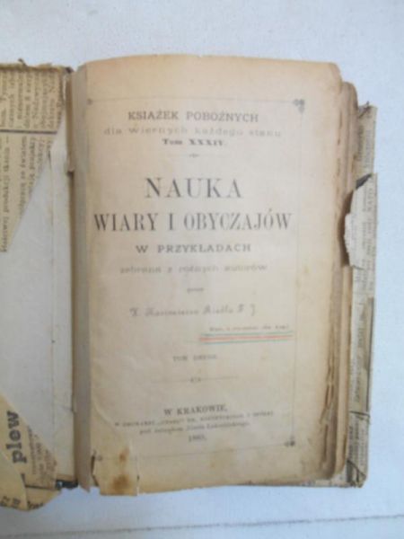 . - Nauka wiary i obyczajów w przykładach, Tom II, 1889 r.