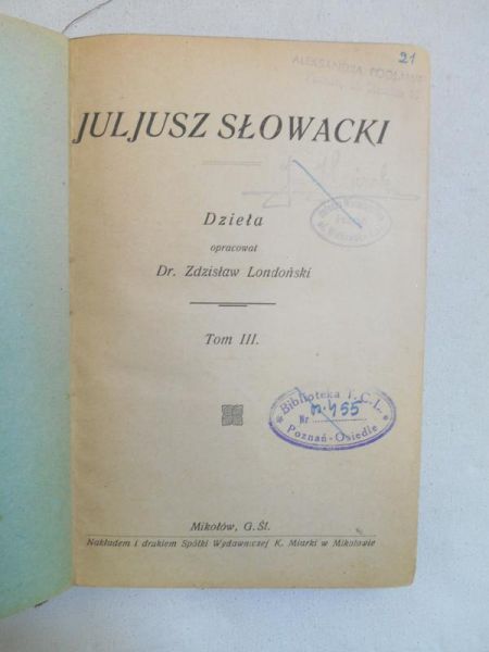 Dzieła, t.III, 1924 r.