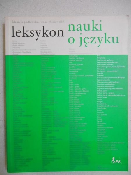 Leksykon nauki o języku